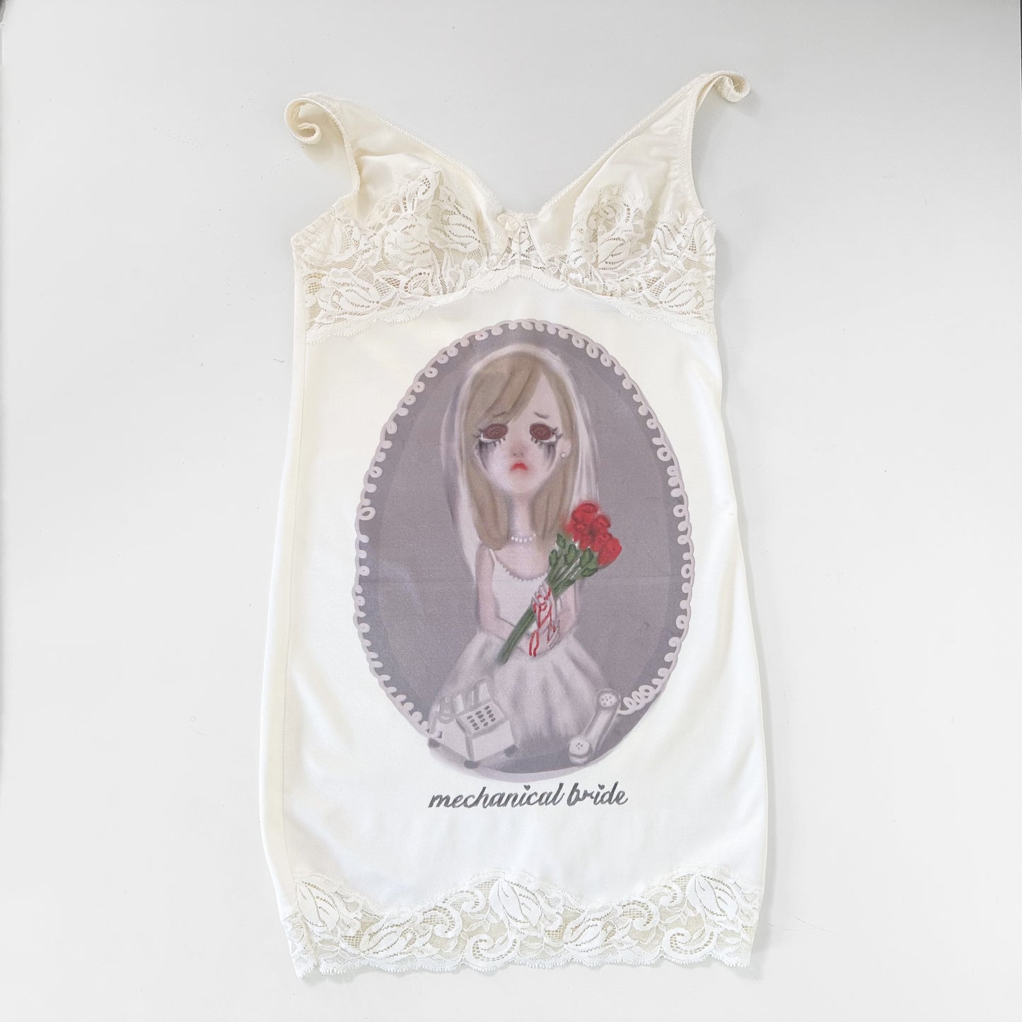 mechanical bride slip dress (s/m)