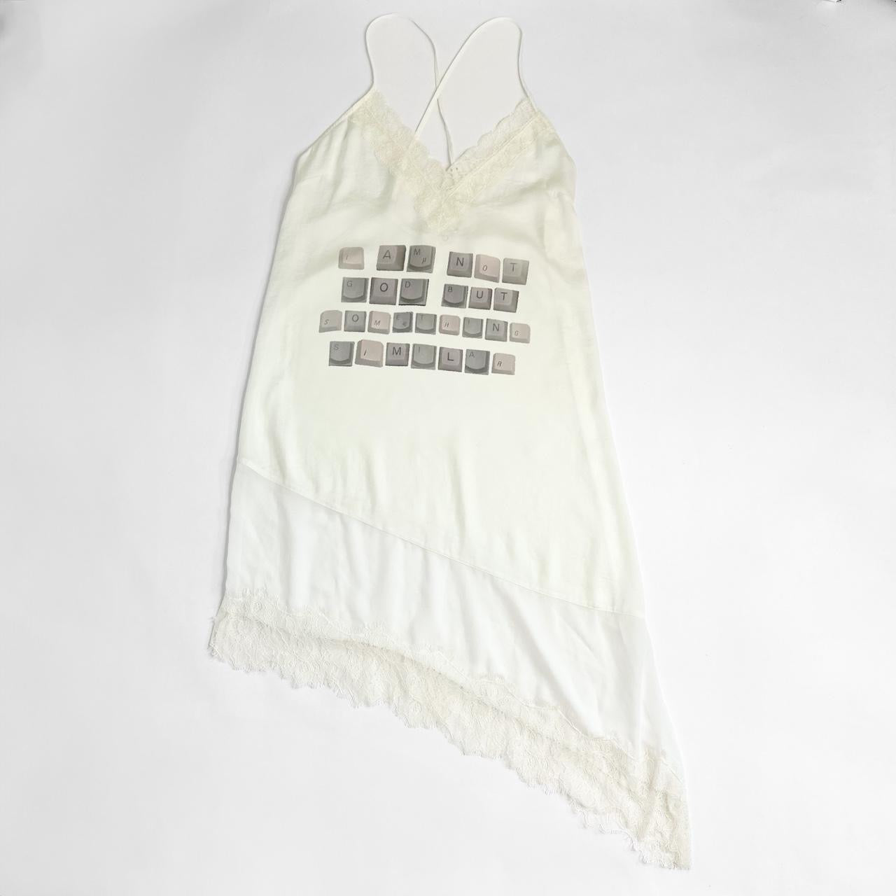 god complex asymmetrical dress (m)