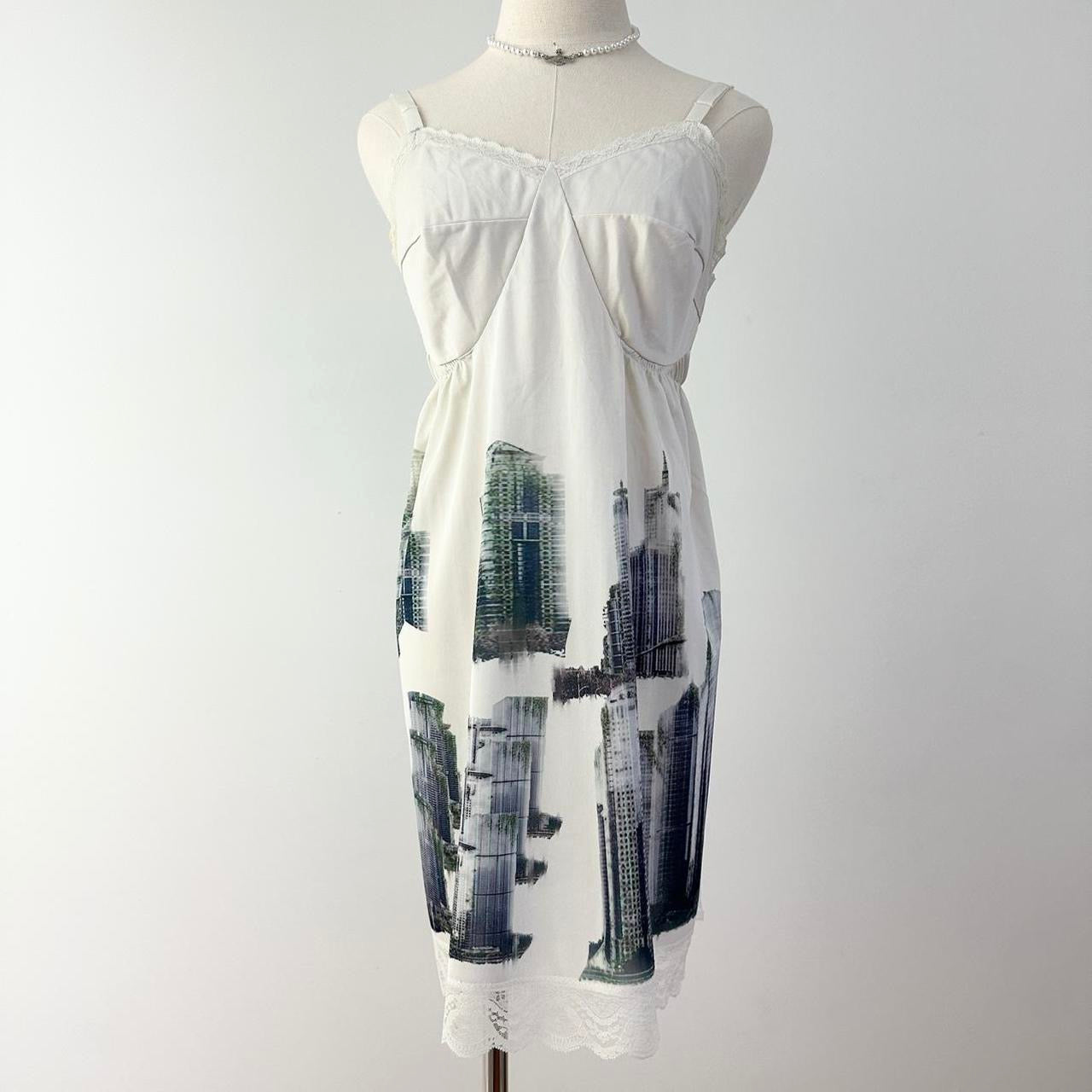 apocalyptic city slip dress (s/m)
