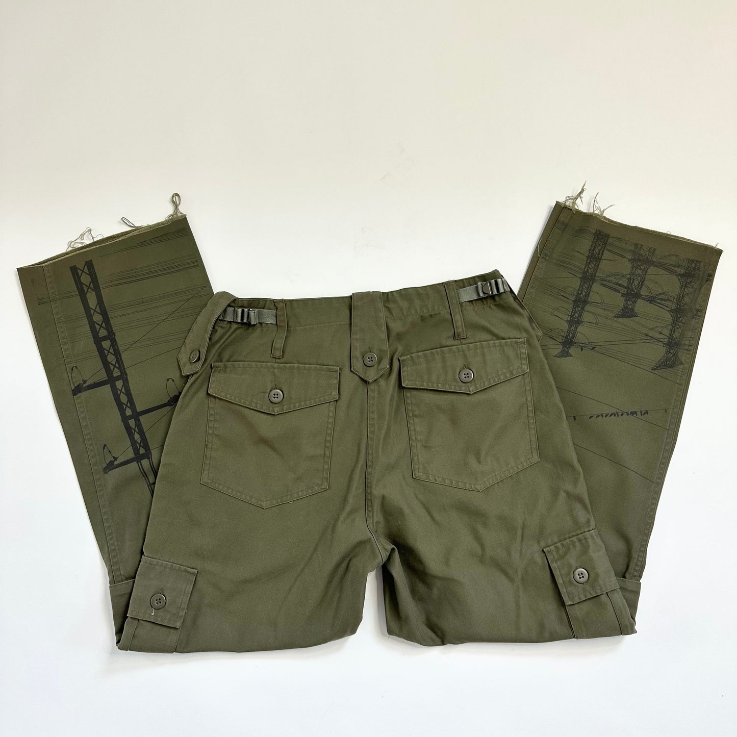 manga power lines military pants (30x27)