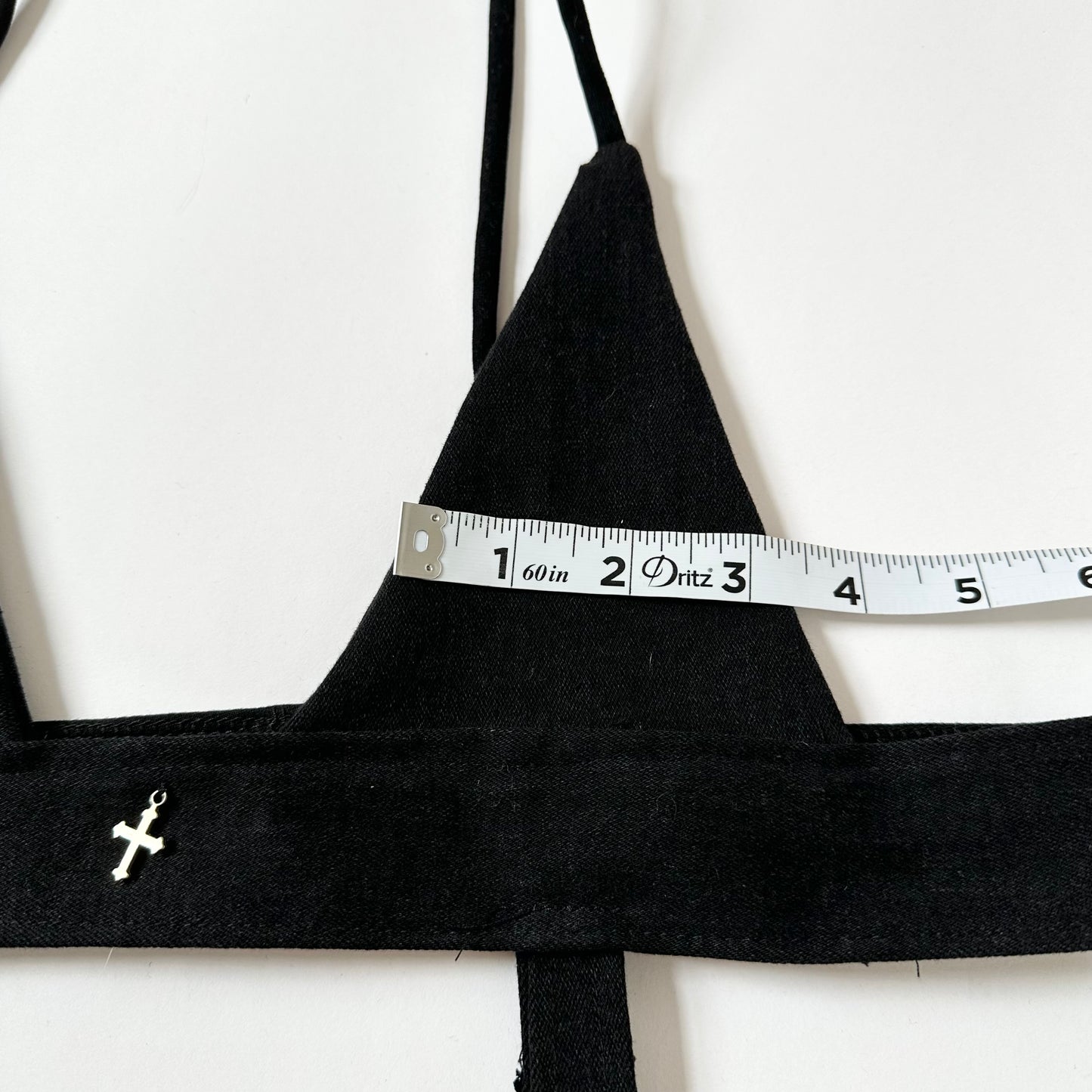 upcycled black denim 2 piece set | size xs