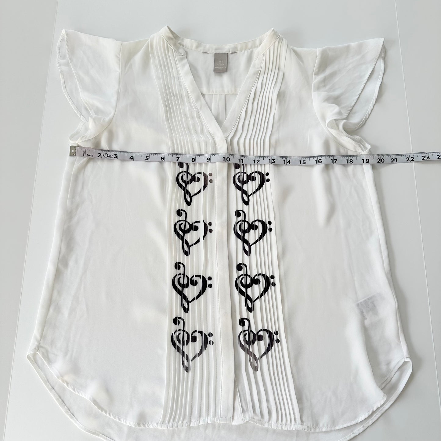 music clef heart blouse (m/l)