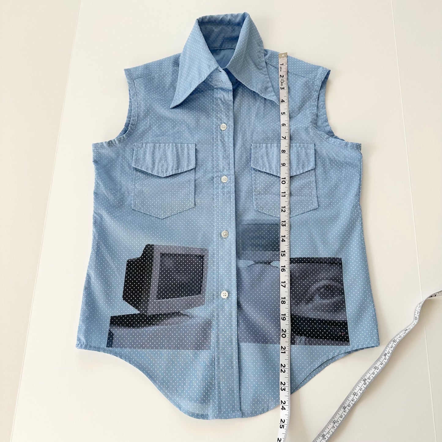 cyber core button up (xs)