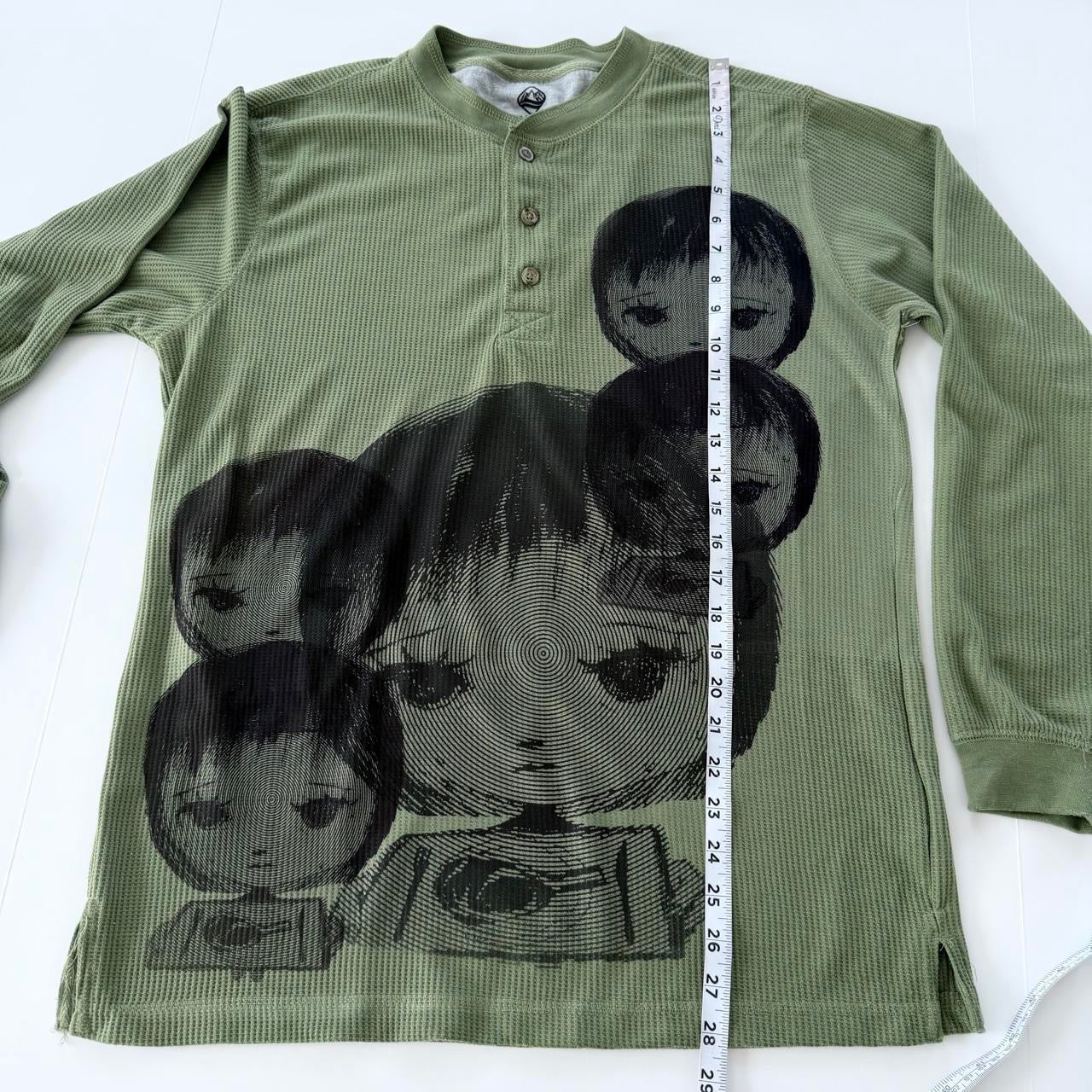 nervous girl men’s thermal shirt (m)