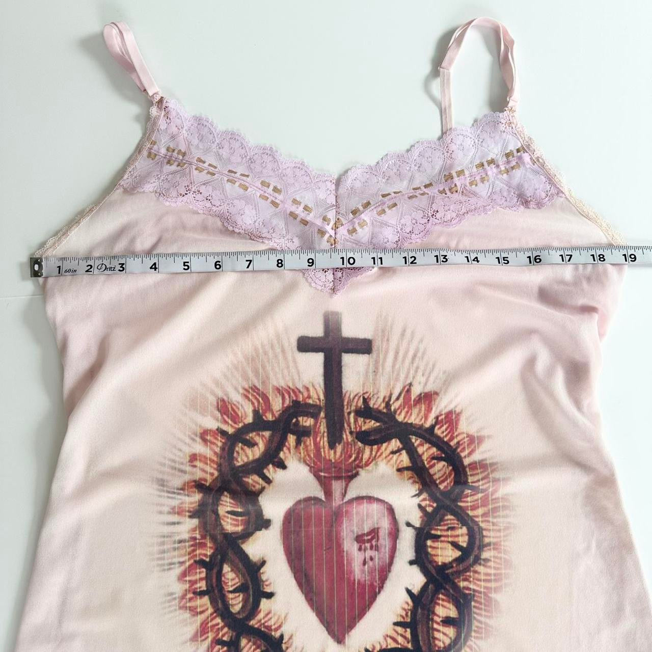 sacred heart vintage chiffon dress (large)