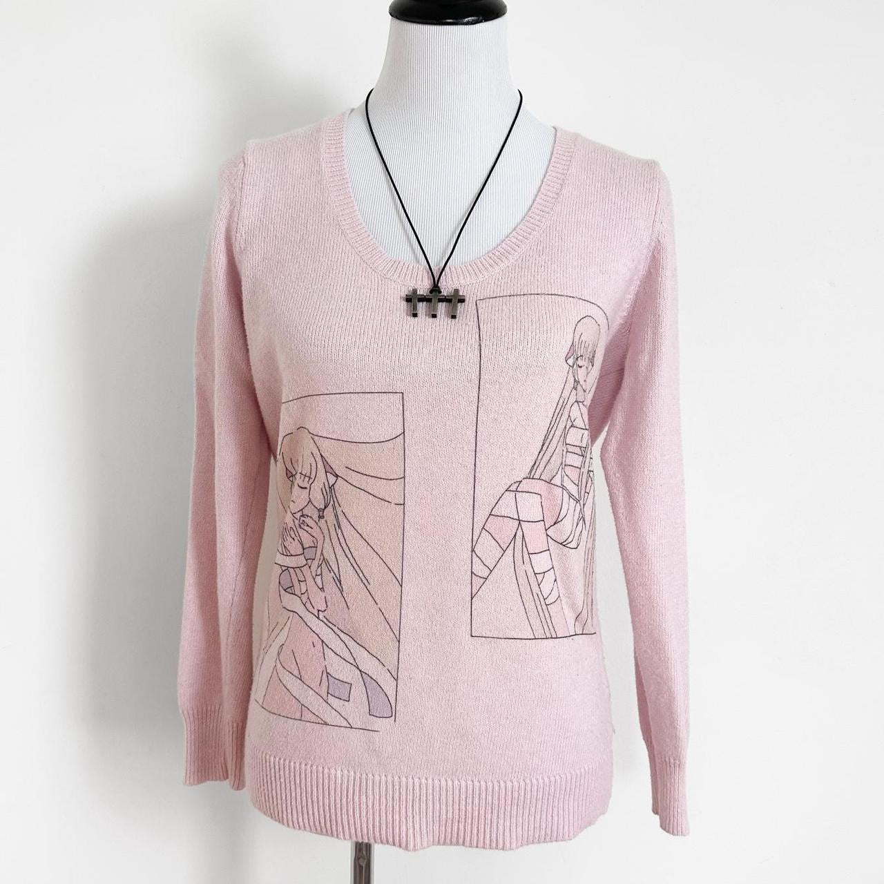 chii pink cotton sweater (m)
