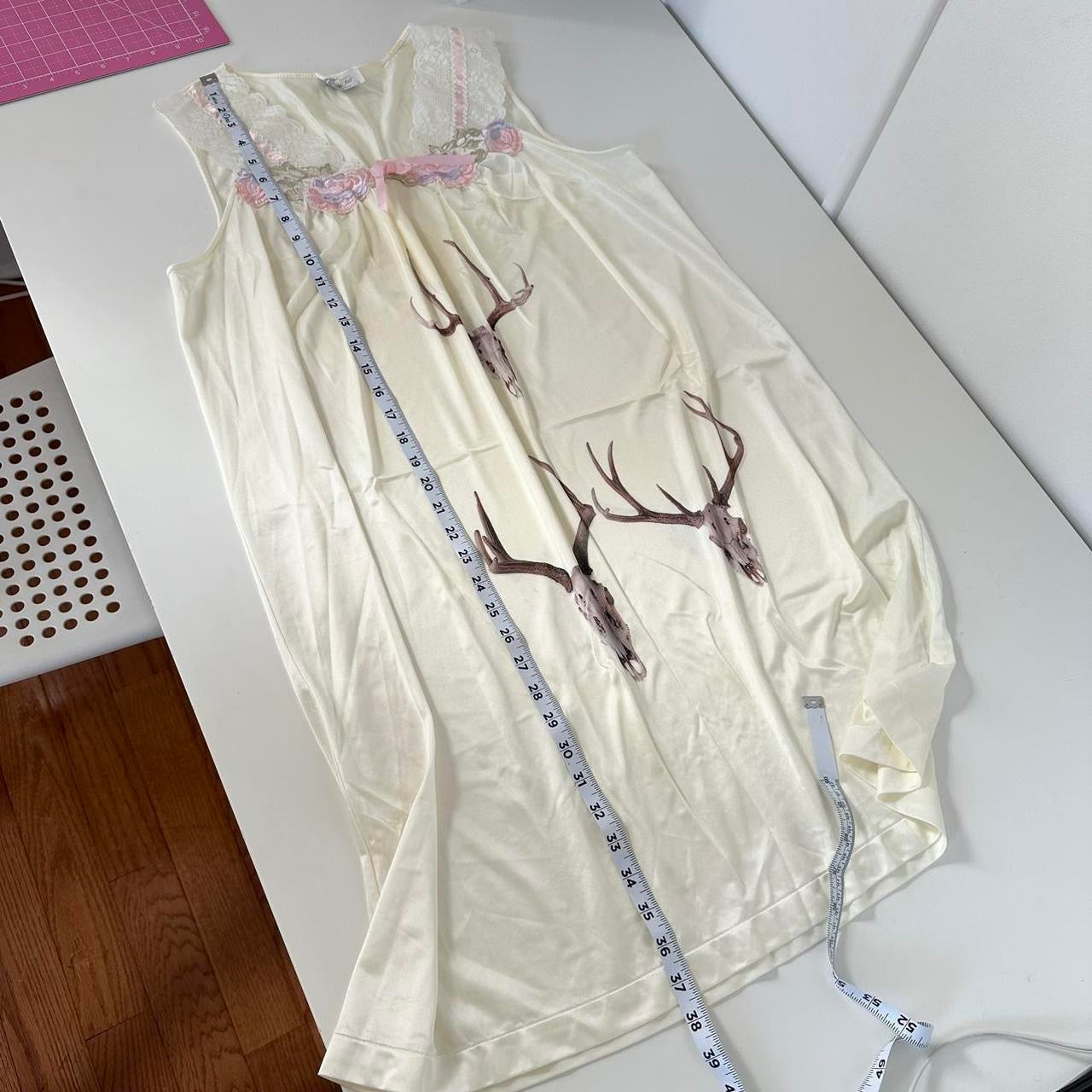 deer skull vintage slip dress (large)