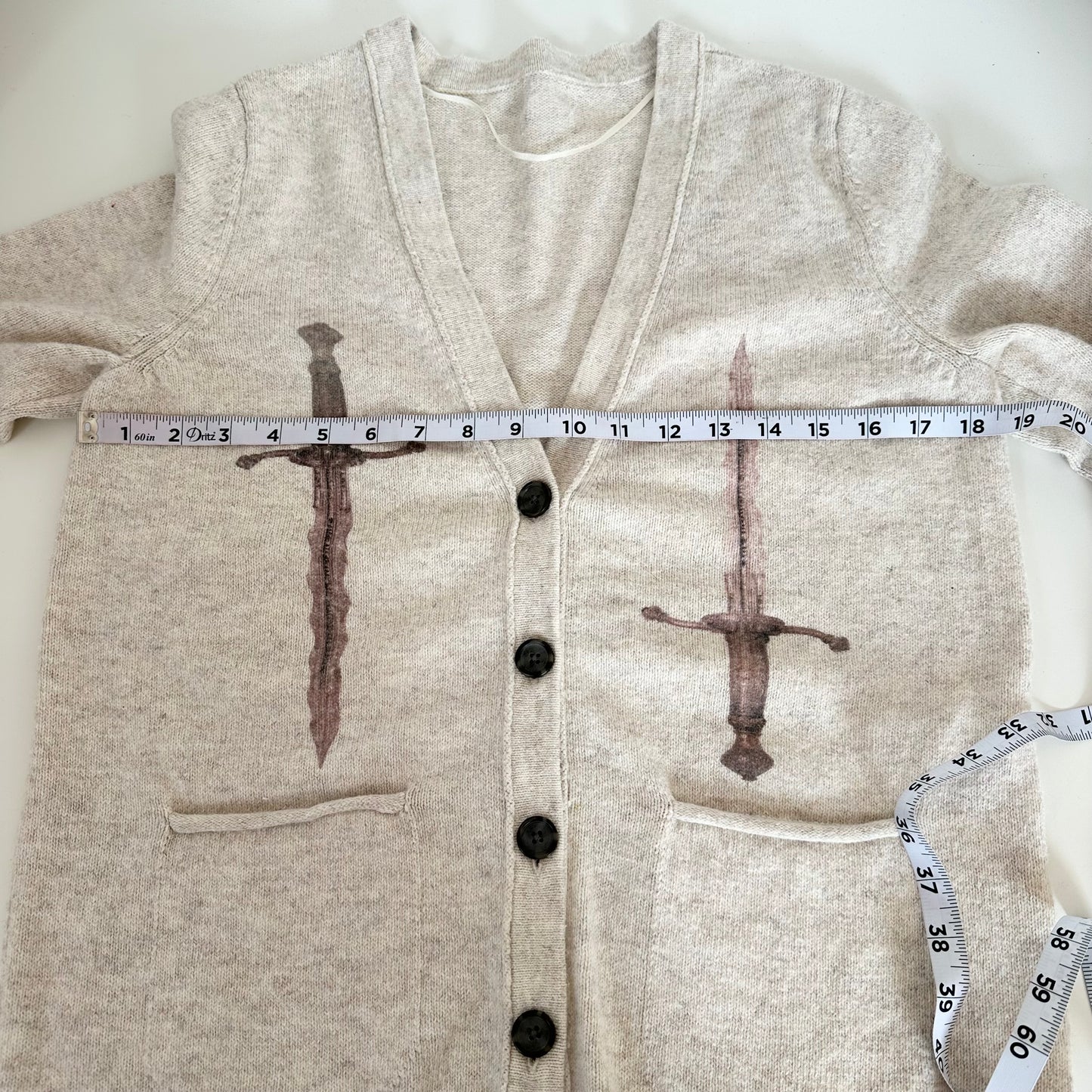 parrying daggers knit cardigan (m)