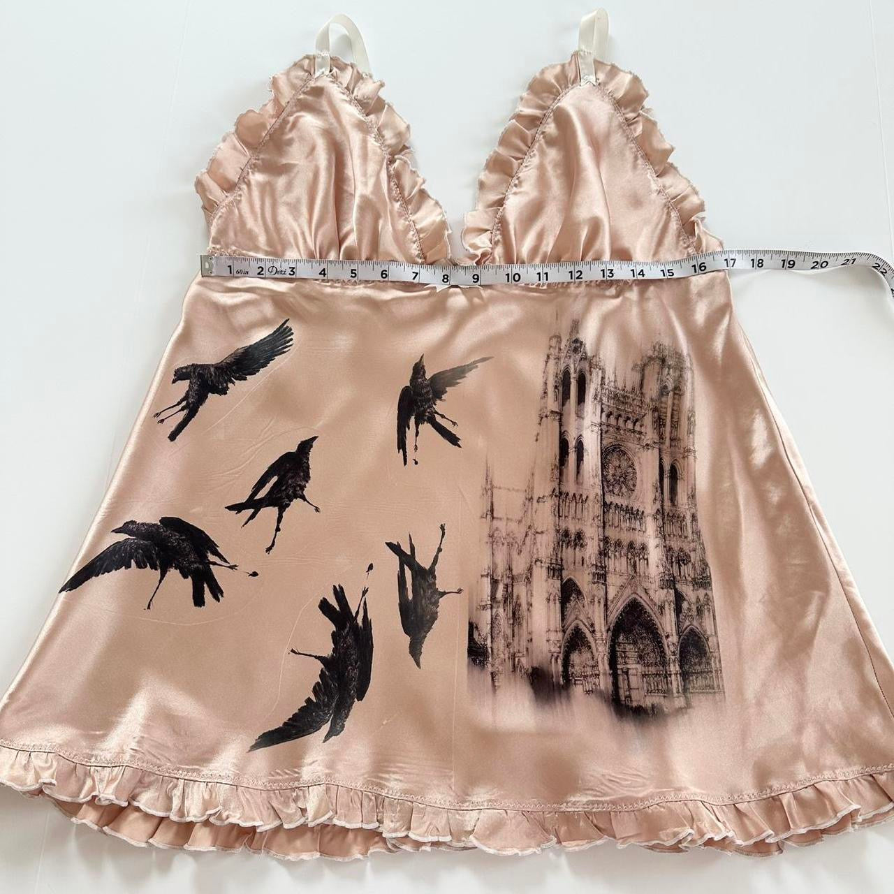 cathedral crows satin chemise (xl)