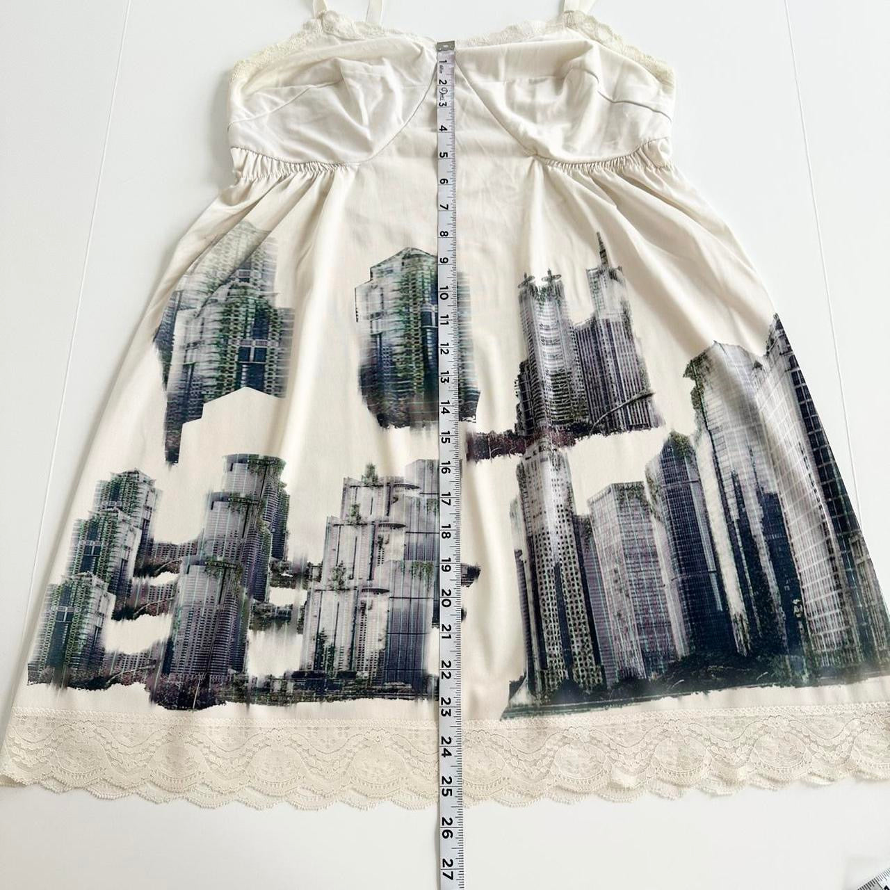 apocalyptic city slip dress (s/m)