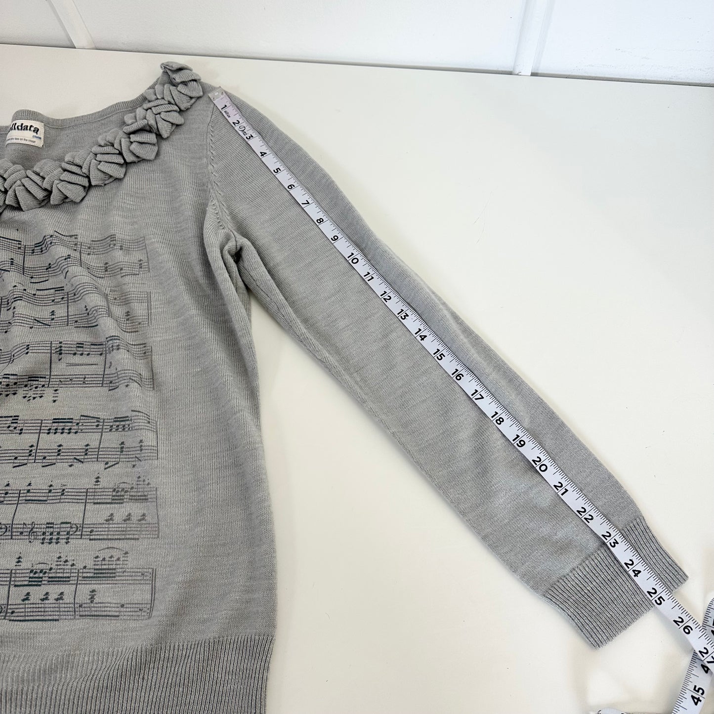 sheet music sweater (xl)