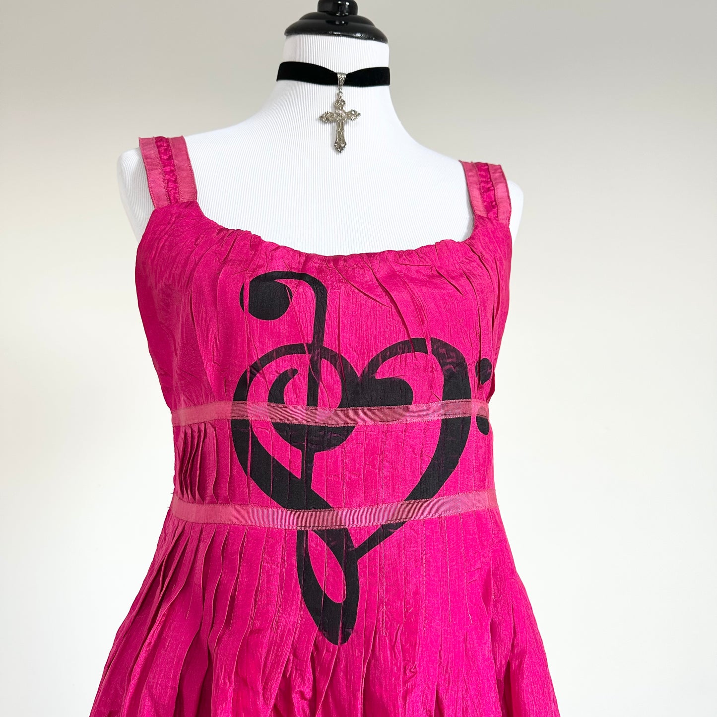 emo heart clef babydoll dress (large)