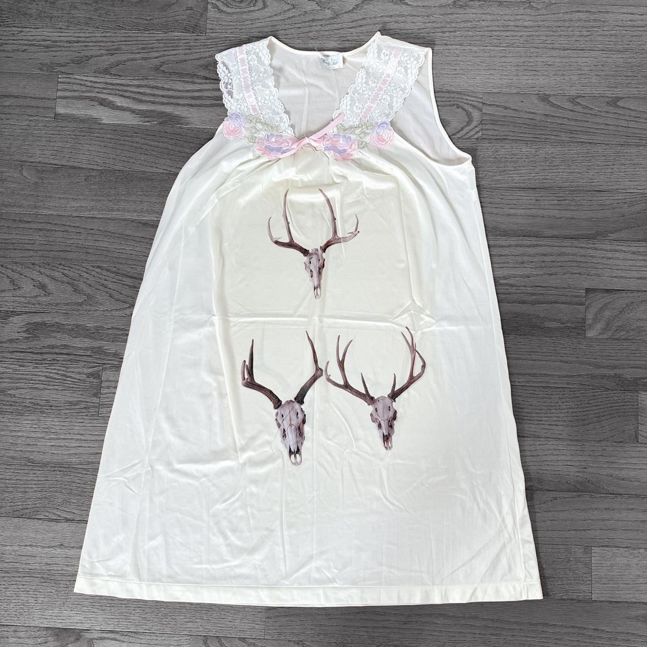deer skull vintage slip dress (large)