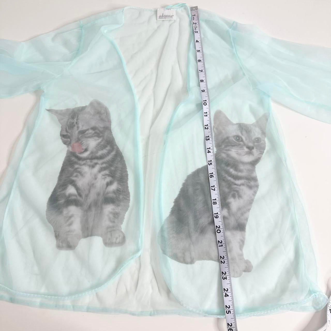 kittens sheer vintage shawl