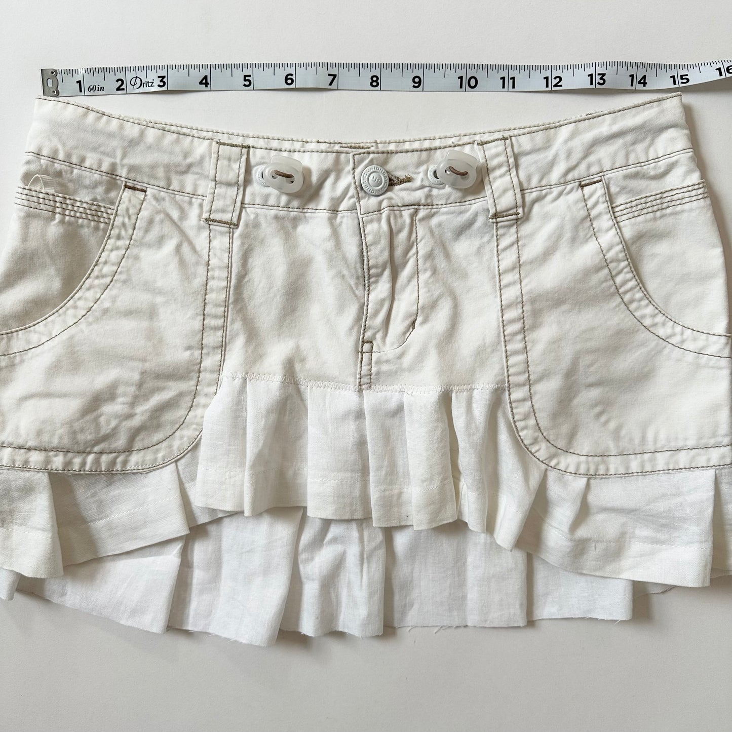 reworked white cargo 2 piece set