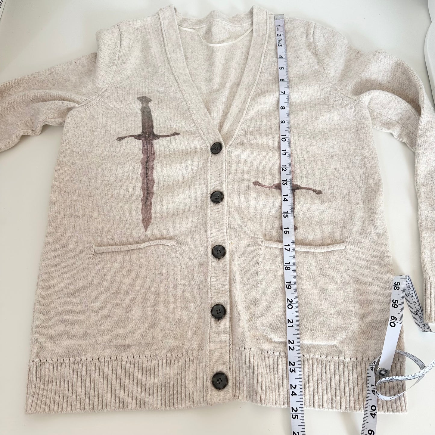 parrying daggers knit cardigan (m)