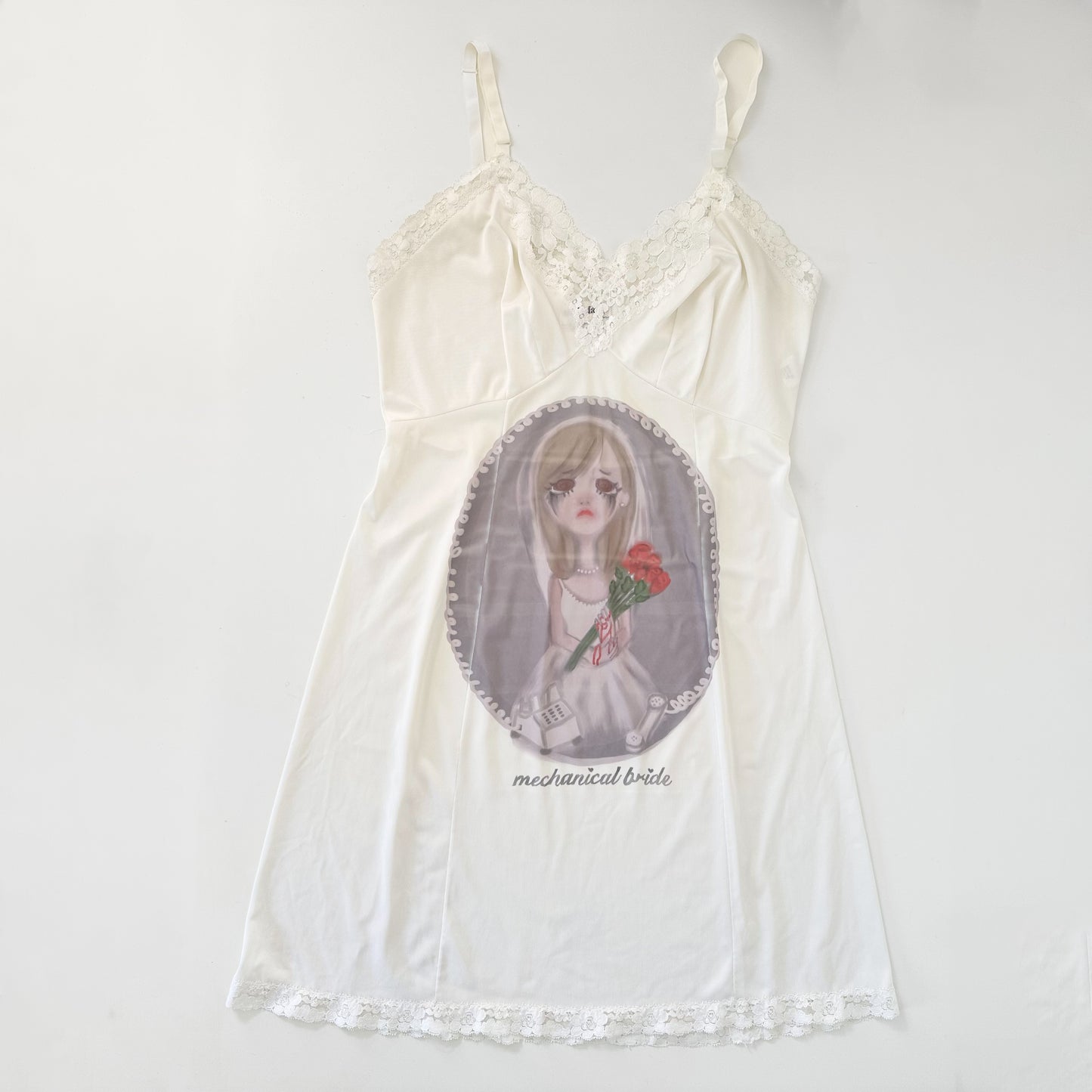mechanical bride slip dress (large)