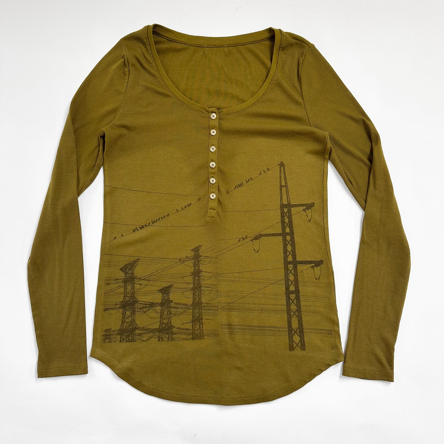 manga power lines green henley (large)