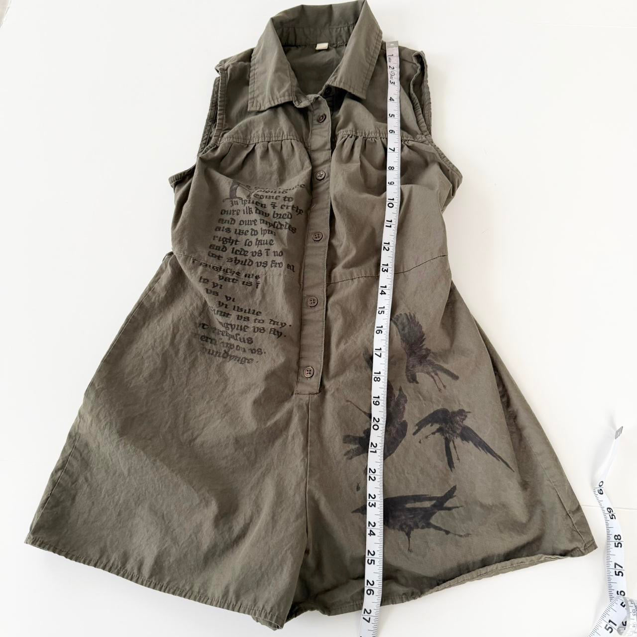 holy prayer grunge cotton romper (xs)