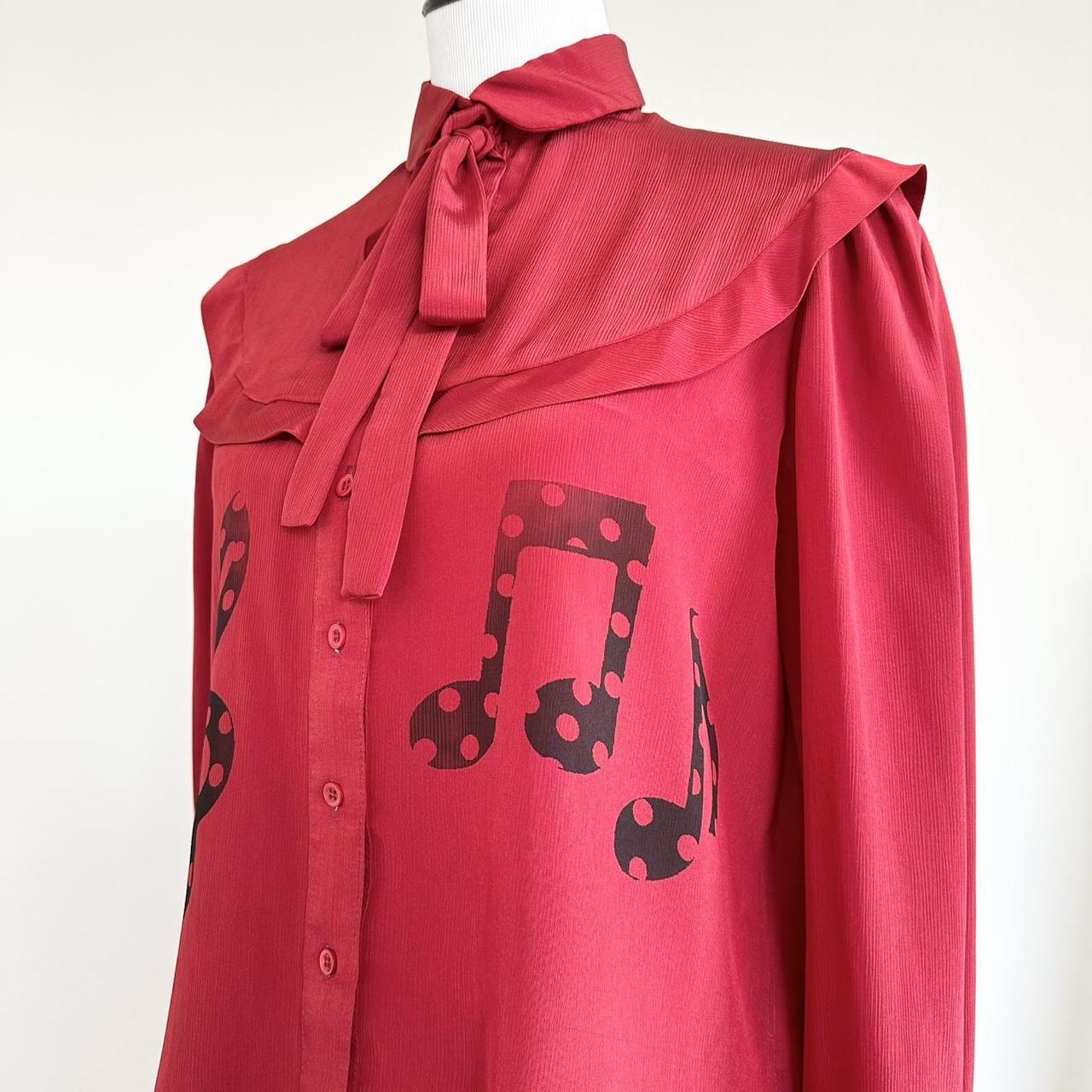 music notes vintage blouse (large)
