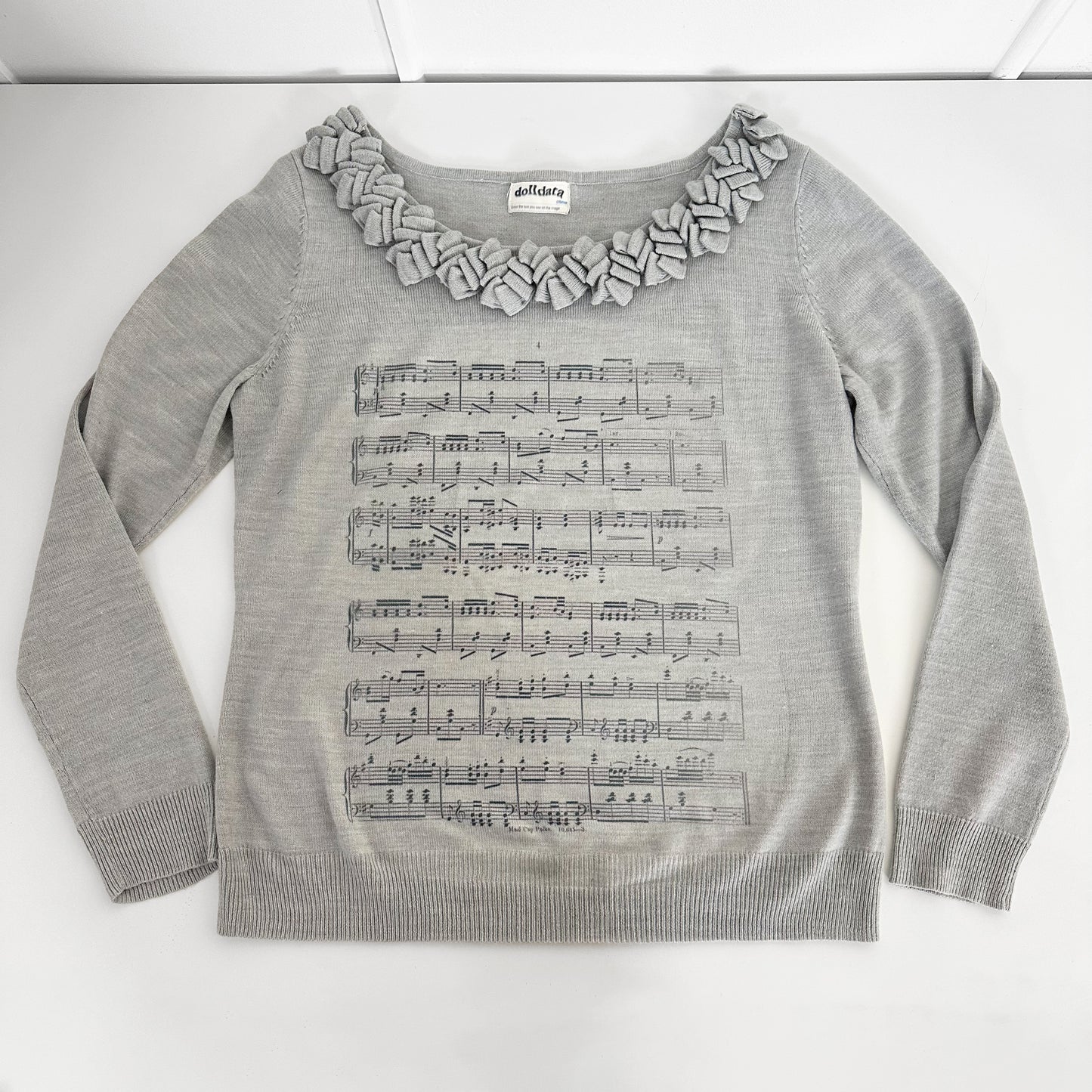 sheet music sweater (xl)