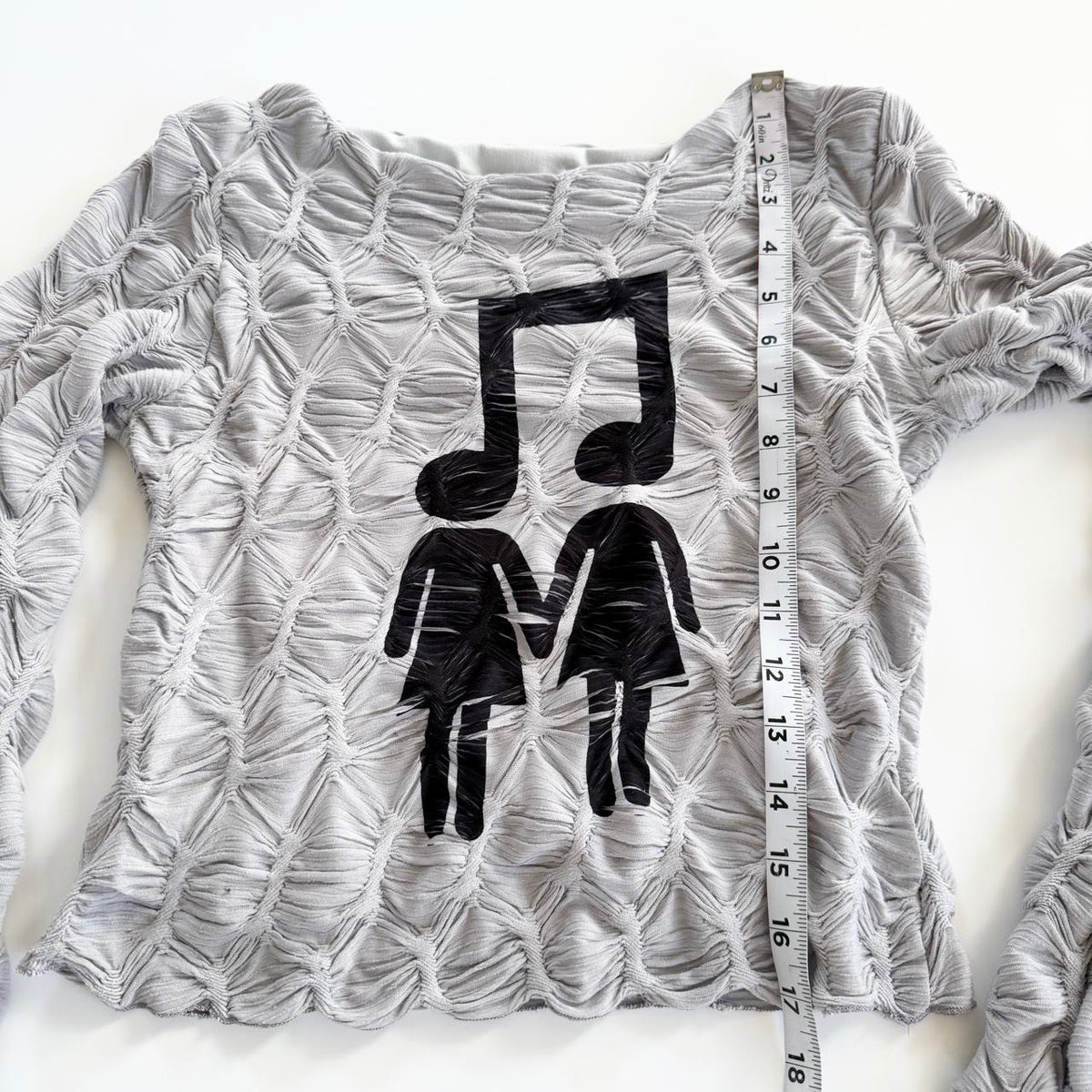 music love textured top (s)