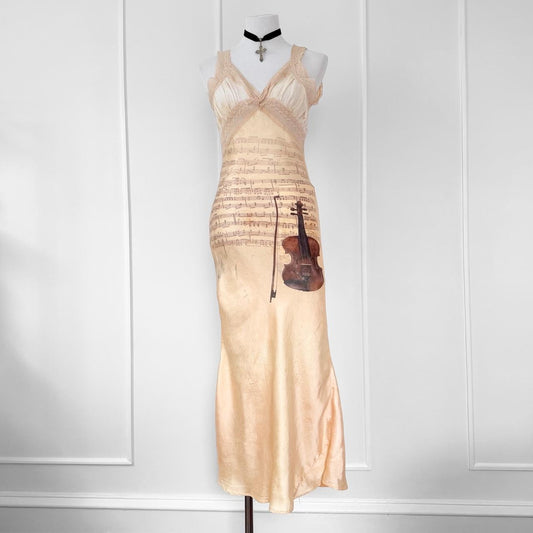 violin vintage dress (m)