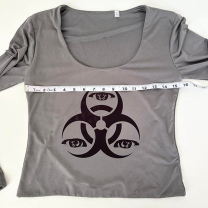 hazard angel scoop neck top (large)