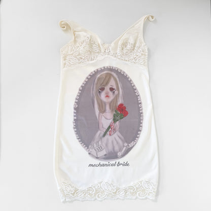 mechanical bride slip dress (s/m)