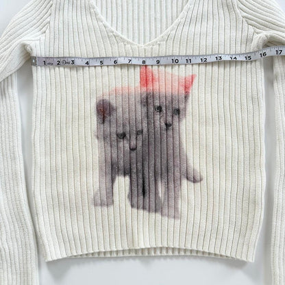 kittens cotton sweater (s/m)