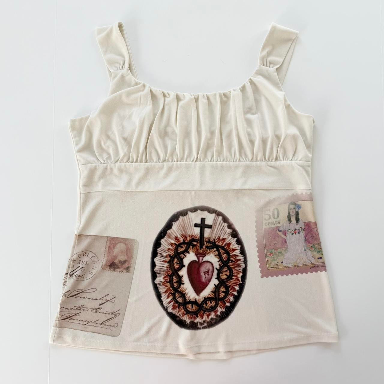 sacred heart babydoll top (large)