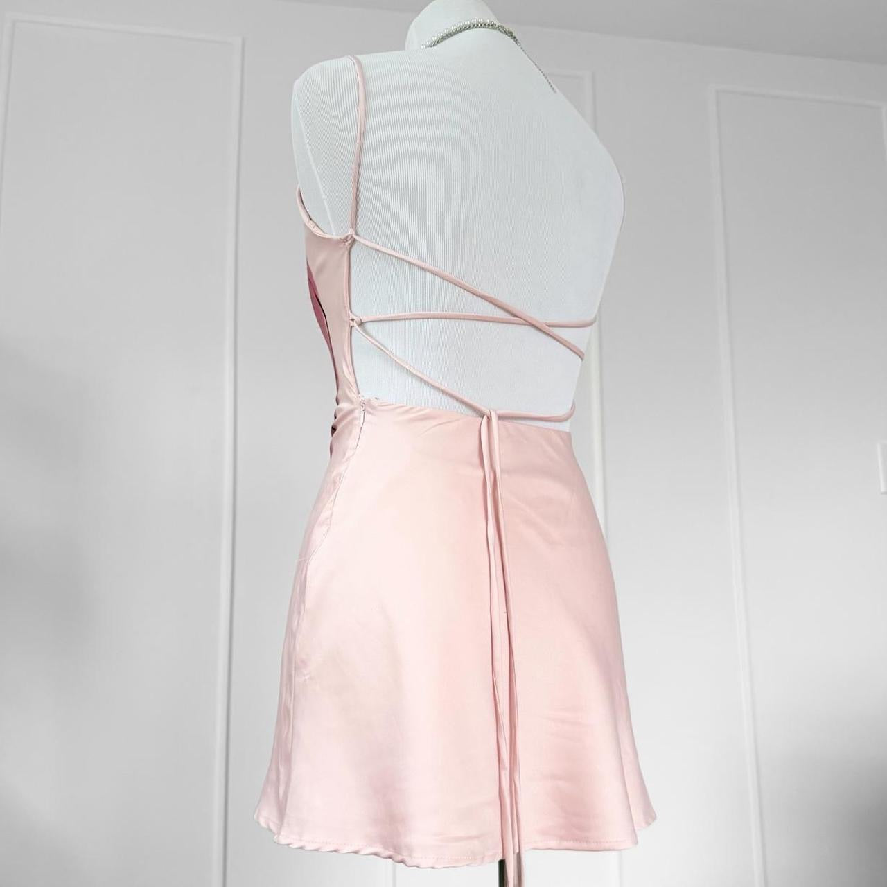android twins backless mini dress (xs/s)