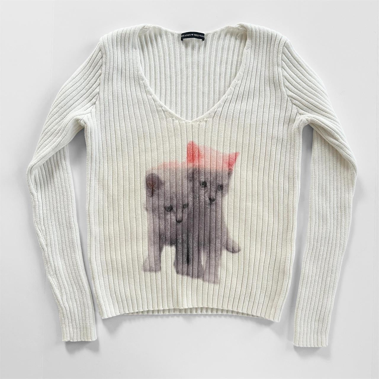 kittens cotton sweater (s/m)