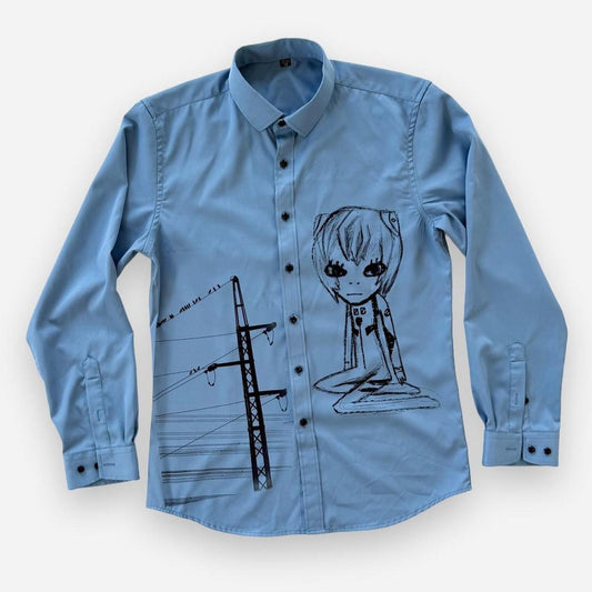 cyber core button up shirt (m/l)