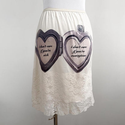 contagious vintage slip skirt (s)