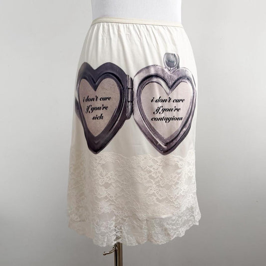 contagious vintage slip skirt (s)