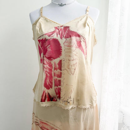 anatomy slip cami and skirt set (large)