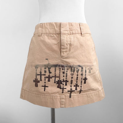 rosary dagger cotton mini skirt (s)