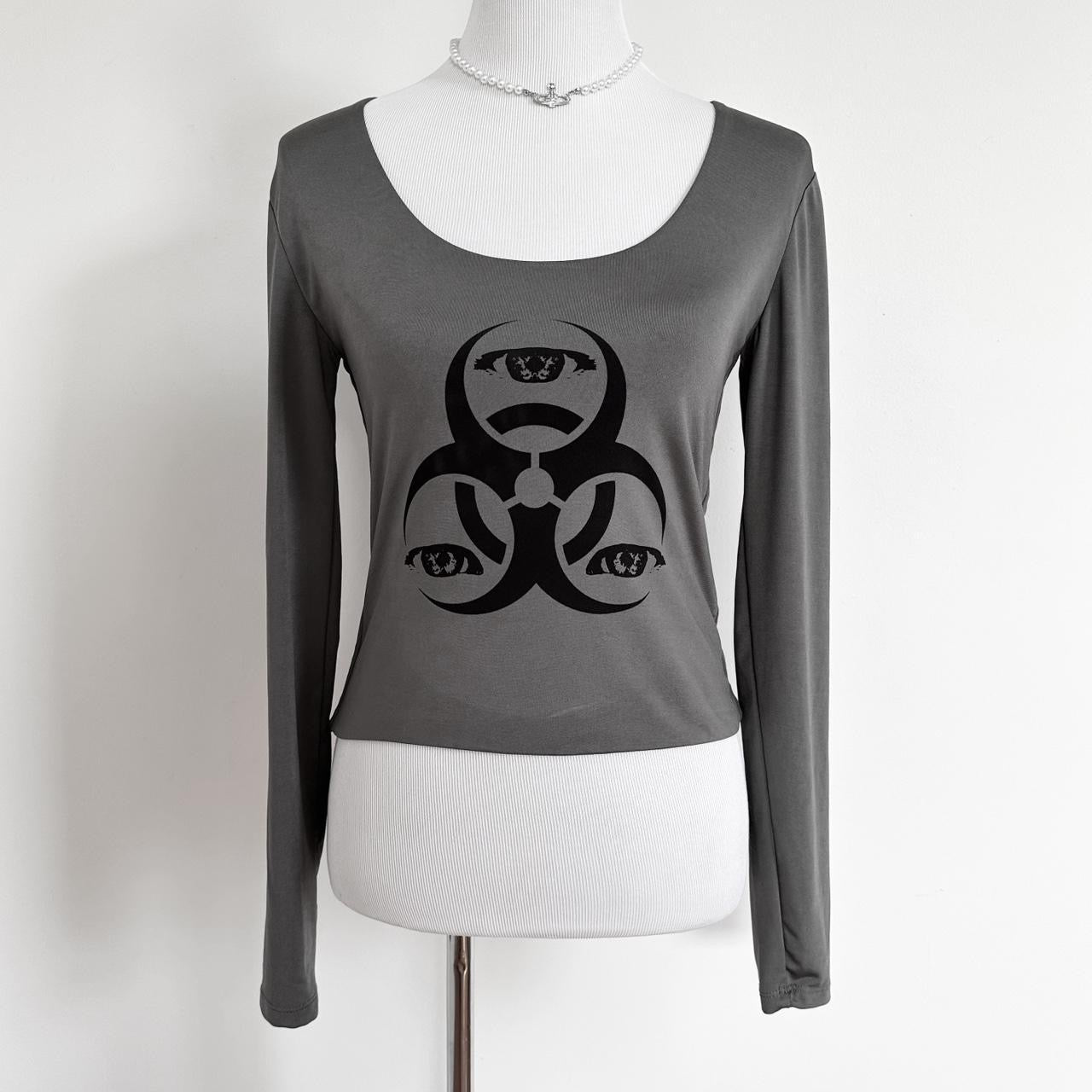hazard angel scoop neck top (large)