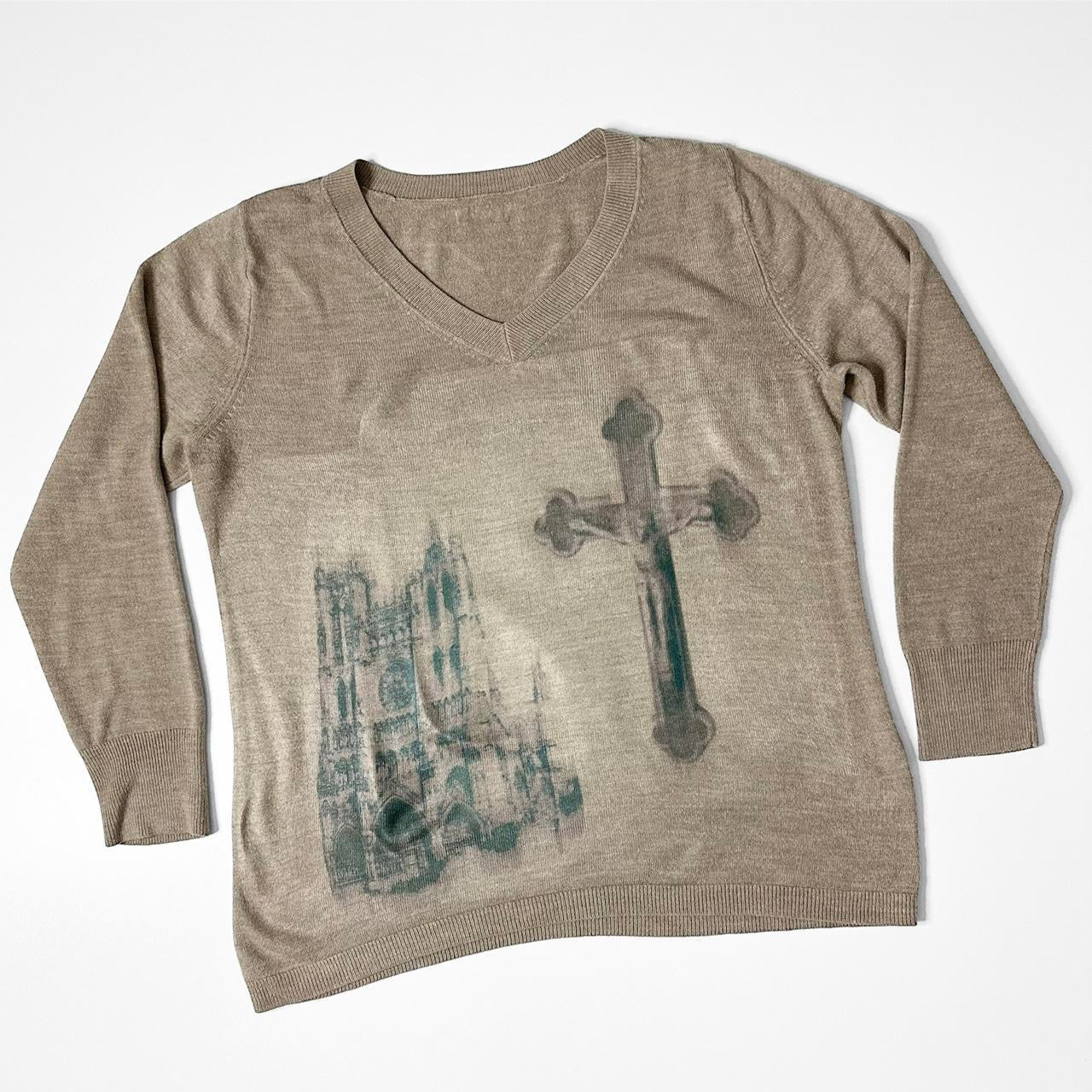 cathedral cross sweater (large)