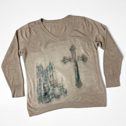 cathedral cross sweater (large)