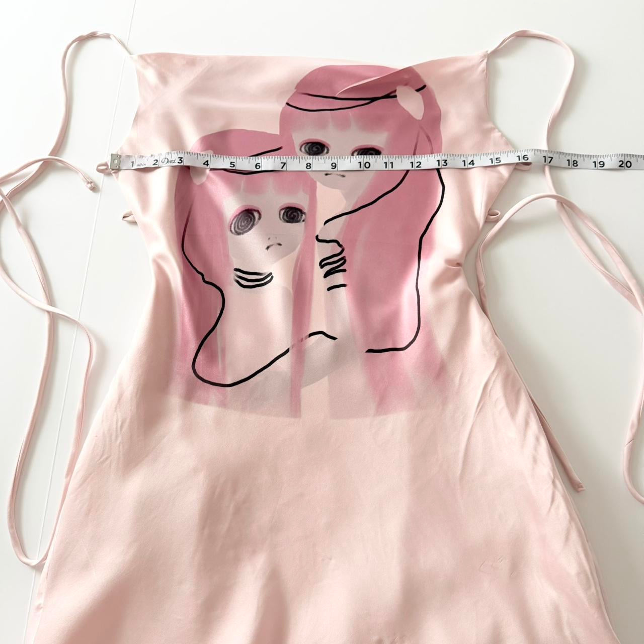 android twins backless mini dress (xs/s)
