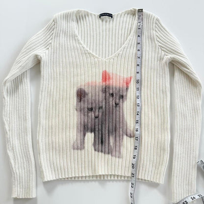 kittens cotton sweater (s/m)