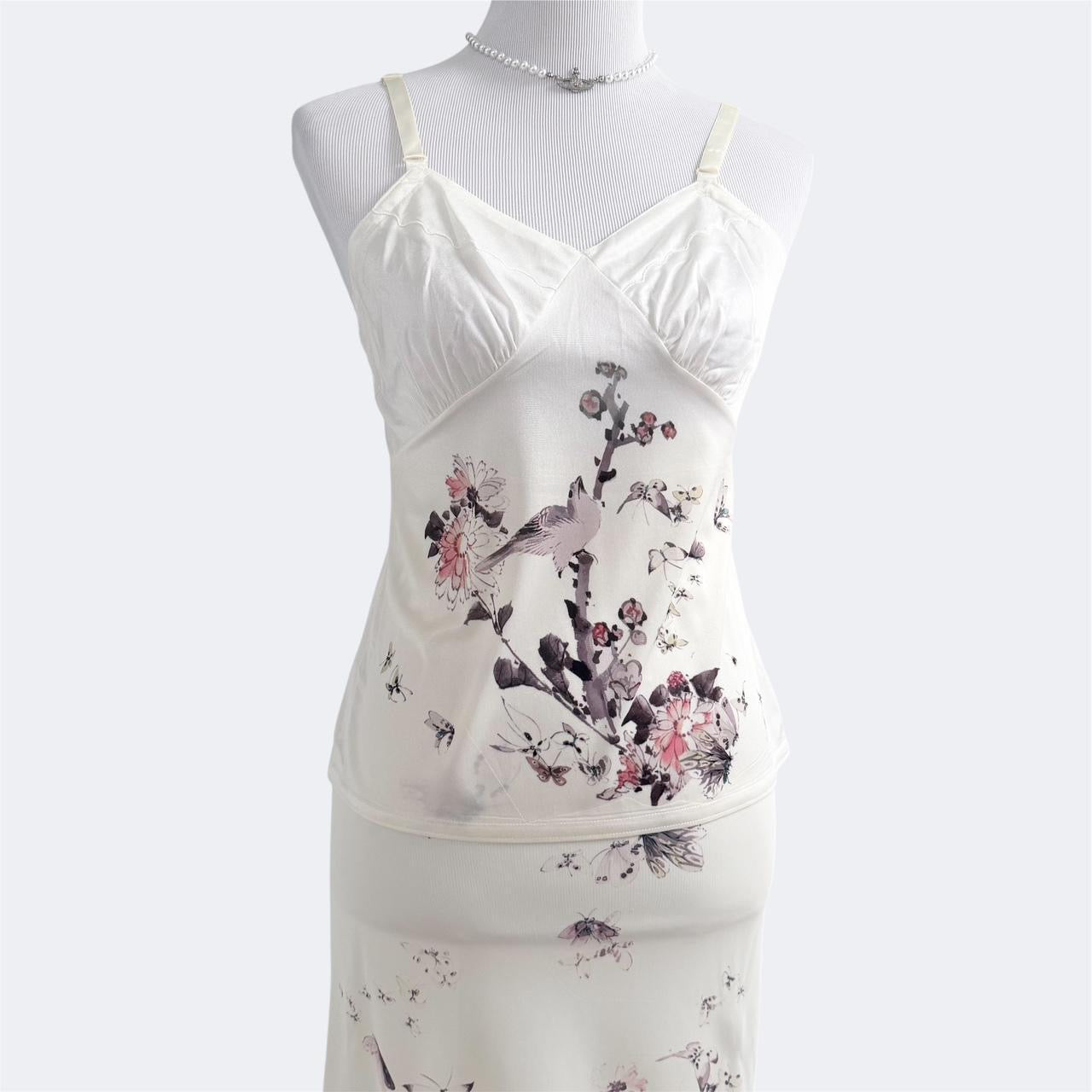 hokusai slip cami and skirt set (s)