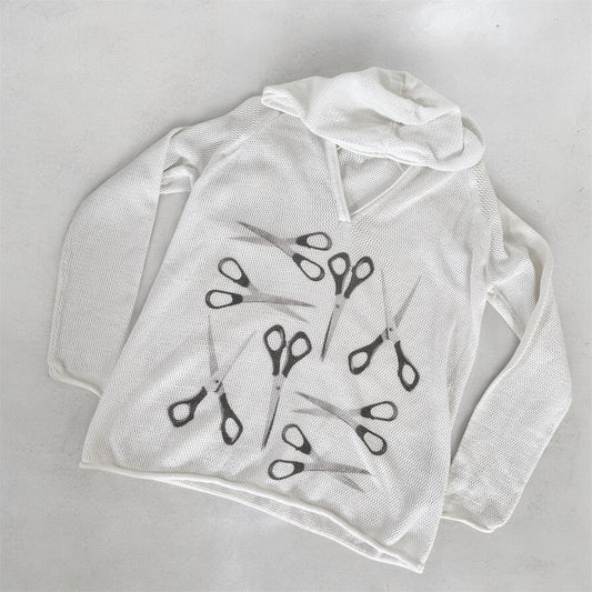 scissors cotton hoodie (s)