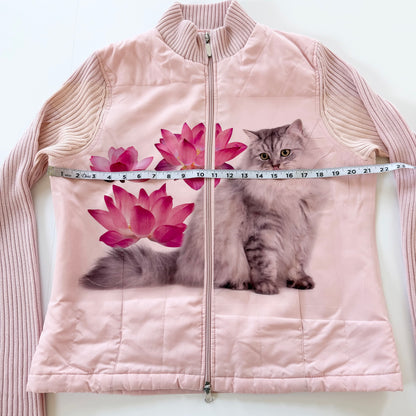 kitten puffer zip up (xl)