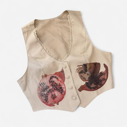 forbidden fruit vintage vest (large)