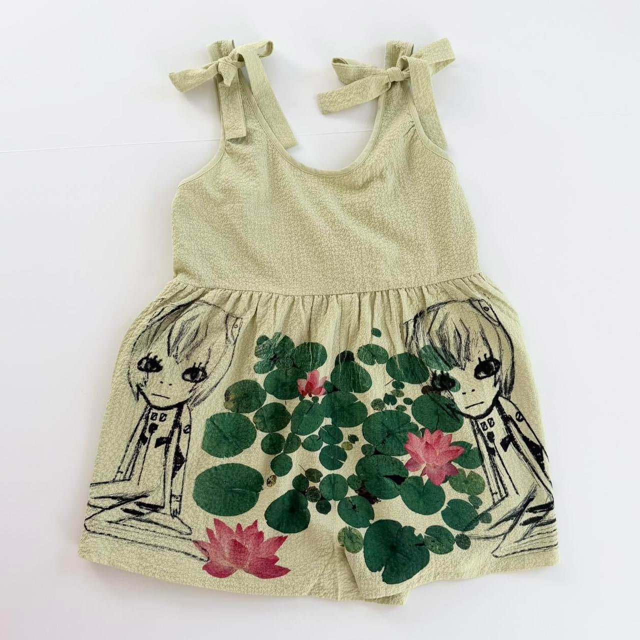 anime sketch lily pad romper (m)