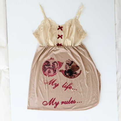 my life my rules slip dress (xl)