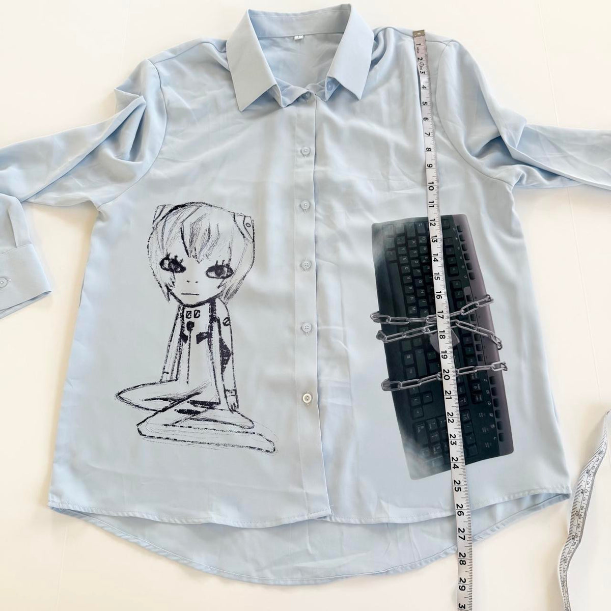 cyber core button up shirt (large)